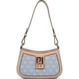 Silver & Polo Silver Polo SP1132 Kadın Çapraz Çanta Monogram Mavi-Ten - STD