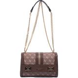 Silver & Polo Silver Polo SP1139 Kadın Çapraz Çanta Monogram Kahve-Kahve