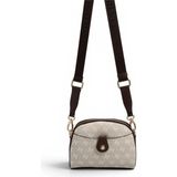 Silver & Polo Silver Polo SP1144 Kadın Çapraz Çanta Monogram Taş-Kahve