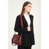 Silver & Polo Silver Polo SP1147 Kadın Omuz Çantası Düz Bordo-Bordo