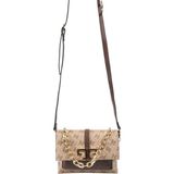 Silver & Polo Silver Polo SP1148 Kadın Çapraz Çanta Monogram Koyu Bej-Kahve