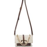 Silver & Polo Silver Polo SP1148 Kadın Çapraz Çanta Monogram Taş-Kahve