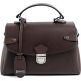 Silver & Polo Silver Polo SP1159 Kadın El Çantası Düz Kahve-Kahve - Kahverengi