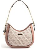 Silver & Polo Silver Polo SP1168 Kadın Omuz Çantası Monogram Pembe-Somon