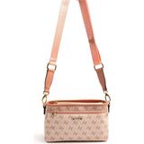 Silver & Polo Silver Polo SP1184 Kadın Çapraz Çanta Monogram Pembe-Somon - STD
