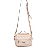 Silver & Polo Silver Polo SP1186 Kadın Çapraz Çanta Monogram Pembe-Somon
