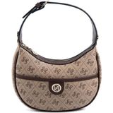Silver & Polo Silver Polo SP1194 Kadın Omuz Çantası Monogram Koyubej-Kahve