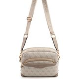 Silver & Polo Silver Polo SP1201 Kadın Çapraz Çanta Monogram Bej-Kum