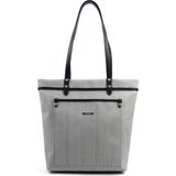 Silver & Polo Silver Polo SP1203 Kadın Omuz Çantası Hasır Siyah Beyaz-Siyah