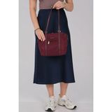 Silver & Polo Silver Polo SP1215 Kadın Omuz Çantası Saten Bordo-Bordo