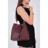 Silver & Polo Silver Polo SP1241 Kadın Omuz Çantası Mini Rolax Bordo-Bordo