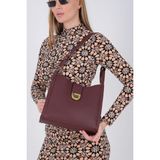 Silver & Polo Silver Polo SP1242 Kadın Omuz Çantası Mini Rolax Bordo-Bordo