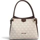 Silver & Polo Silver Polo SP1254 Kadın El Çantası Monogram Taş-Kahve
