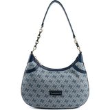 Silver & Polo Silver Polo SP1255 Kadın Omuz Çantası Monogram Gri-Laci-Bordo