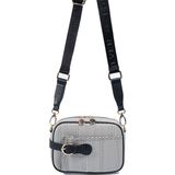 Silver Polo Silver & Polo SP1256 Kadın Çapraz Çanta Hasır Siyah Beyaz-Siyah