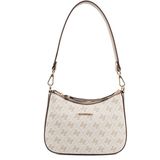 Silver & Polo Silver Polo SP1259 Kadın Omuz Çantası Monogram Bej-Kum