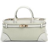 Silver & Polo Silver Polo SP1260 Kadın El Çantası Kaz Ayağı Ekose Yeşil-Kemik