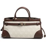 Silver & Polo Silver Polo SP1260 Kadın El Çantası Monogram Taş-Kahve