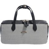 Silver & Polo Silver Polo SP1276 Kadın El Çantası Kaz Ayağı Ekose Siyah-Siyah