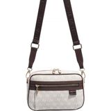 Silver & Polo Silver Polo SP1280 Kadın Çapraz Çanta Monogram Taş-Kahve