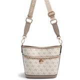 Silver & Polo Silver Polo SP1284 Kadın Omuz Çantası Monogram Bej-Kum