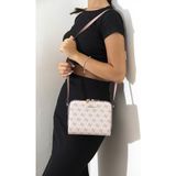 Silver & Polo Silver Polo SP888 Kadın Çapraz Çanta Monogram Pembe-Somon