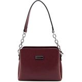 Silver & Polo Silver Polo SP937 Kadın Omuz Çantası Düz Bordo-Bordo