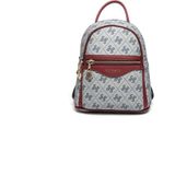 Silver & Polo Silver Polo SP983 Kadın Sırt Çantası Monogram Gri-Bordo