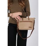 Silver & Polo Silver Polo Vizon - Camel Saten Kadın El Çantası SP1214