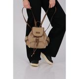 Silver & Polo Silver Polo Vizon - Camel Saten Kadın Sırt Çantası SP1207