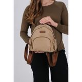 Silver & Polo Silver Polo Vizon - Camel Saten Kadın Sırt Çantası SP1208
