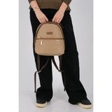 Silver & Polo Silver Polo Vizon - Camel Saten Kadın Sırt Çantası SP1212