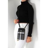 Silver & Polo Siyah - Siyah SP1011 Kadın Askılı Cüzdanlı Telefon Çantası