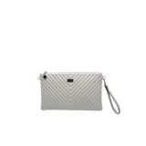 Silver Polo SP1034 Kadın Portföy Clutch Çanta, Crash Gri
