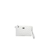 Silver Polo SP1250 Kadın Portföy Clutch Çanta, Crash Beyaz