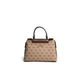 Silver & Polo SP913 Kadın El Çantası Monogram Koyu Bej-Kahve