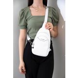 Silver Polo SP959 Beyaz - Beyaz Kadın Bel Çantası