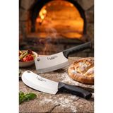 Silver Serisi 2 Li Mutfak Bıçağı Pizza Börek Bıçağı Pide Salata Mutfak Bıçak Tavuk Satırı Siyah Sap ( Mft-258)