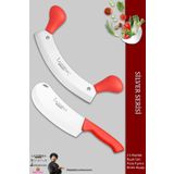Silver Serisi Mutfak Bıçak Seti Et Ekmek Sebze Pizza Börek Salata Kıyma Bıçağı 2 Li Set (Mft-8657)