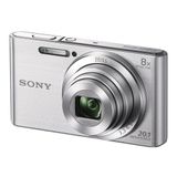 (Silver) - Sony DSCW830 Digital Compact Camera - Silver (20.1MP, 8x Optical Zoom) 6.9cm LCD