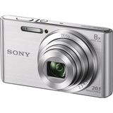 (Silver) - Sony DSCW830 Digital Compact Camera - Silver (20.1MP, 8x Optical Zoom) 6.9cm LCD