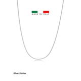 Silver Station İtalyan 925 Ayar Gümüş Yuvarlak Yılan Zincir Kolye 40-45-50-55-60-75 cm
