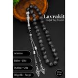 SİLVERA TELKARİ Erkek Doğal Taş Tesbih Lavrakit Tesbih 8 mm BT038