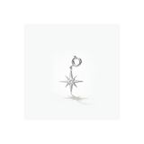 Silveranka 925 Ayar Gümüş Minimal Sirius Yıldızı Kolye Ucu Charm (kolye,bileklik ve şahmeran için uygundur)