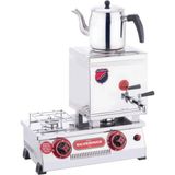 Silverinox 15 Model Kaynaklı Lpg'li Çay Ocağı, Çift Taban, 13 L