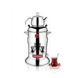 Silverinox 7 Litre Çift Demlik Çay Semaveri Otomatı Makinesi