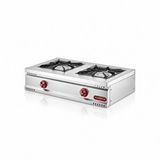 Silverinox Işıkgaz Set Üstü 2 Gözlü Tüplü Midi Ocak
