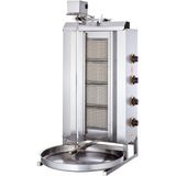 Silverinox Lpg Tüplü 4 Radyanlı Üstten Motorlu Döner Ocağı - Beyaz