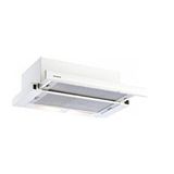 Silverline 1140 Crystal Line İnox 60 Cm Beyaz Sürgülü Aspiratör