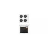 Silverline 2'Li Bo6501w01 - Cs5335w01 Beyaz Cam Ankastre Set
